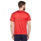 3 - Masch Mens Regular Fit Polyester Active T Shirt (MSTS1017 HSP BDR),  Red  XXL 