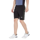 2 - Masch Mens Regular Fit Polyester Shorts (MSSH 0618 CS FLOCK BNEON),  Small  Black 