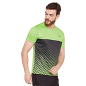 1 - Masch Mens Regular Fit Polyester Active T Shirt (MSTS1017 HSP FDG), Green XXL