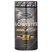MuscleTech Platinum 100% L-Carnitine,  60 capsules  Unflavoured 