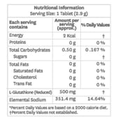 nutritionfact - Setu Gluta Fizz,  15 tablet(s) 