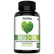 1 - Simply Nutra Omega 3 + DHA,  60 capsules 