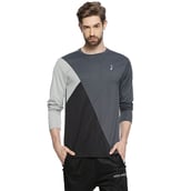 1 - Campus Sutra Solid Men Round or Crew T Shirt,  Grey  Medium 