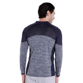 1 - Campus Sutra Men's Polyester Sports T Shirt,  Blue  Small 