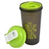 1 - Greenbee Protein Shaker,  Green Black & White  700 ml 