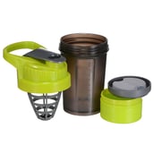 Greenbee Protein Shaker,  Black and Green  450 ml 