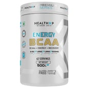 HealthXP Premium Series Energy BCAA, 1.1 lb Green Apple