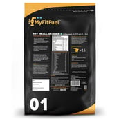 Back - MyFitFuel MFF Micellar Casein, 1.1 lb Unflavoured