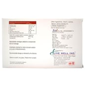 nutritioninfo - Live Well Inc Adenowell 400 Liver Supplement, 10 tablet(s)