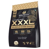 Healthfarm Hardcore Series XXXL Muscle Mass Gainer, 9.9 lb Vanilla Fudge