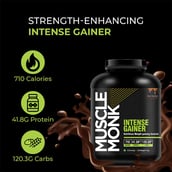 2 - Muscle Monk Intense Mass Gainer with Pre-Workout Green Apple, 30 Servings, 300g, 6.6 lb Royal Chocolate