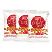 1 - The Green Snack Co. Quinoa Puffs - Pack of 3, Fiery Spice 50 g