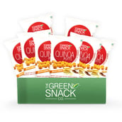 1 - The Green Snack Co. Quinoa Puffs - Pack of 8, Peppy Cheese 50 g