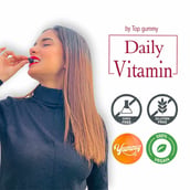 4 - Top Gummy Adults Daily Multivitamin & Hair Nutrition Gummies Combo (Multivitamin Gummies for Adults + Biotin Hair Vitamins), 2 Piece(s)/Pack Orange, Strawberry