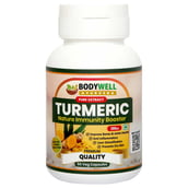3 - Bodywell Turmeric Pure Extract 300 mg, 60 veggie capsule(s)