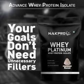 6 - Nakpro Whey Platinum Whey Protein Isolate,  4.4 lb  Chocolate Cream 