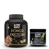 1 - Proquest Power Protein 4.4lb & Creatine Monohydrate 0.55lb Combo, 2 Piece(s)/Pack Coffee & Unflavoured
