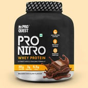 3 - Proquest Pro Nitro Whey Protein 4.4lb & L-Glutamine 0.66lb Combo, 2 Piece(s)/Pack Belgian Chocolate & Mix Fruit
