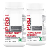 1 - GNC Pro Performance Thermo Burst Hardcore, 90 tablet(s) Unflavoured (Pack of 2)