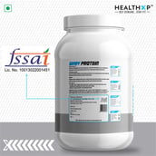 3 - HealthXP 100% Whey Protein,  2.2 lb  Vanilla Cup Cake 