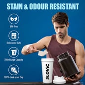 2 - SLOVIC Shaker, White 700 ml