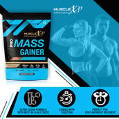 7 - MuscleXP Pro Mass Gainer with Whey Protein, 2.2 lb Double Chocolate Pack of 2