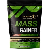 2 - MuscleXP Mass Gainer, 2.2 lb Double Chocolate+Shaker