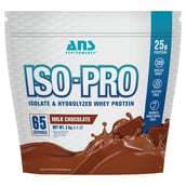 1 - ANS Performance ISO-PRO Isolate & Hydrolyzed Whey Protein, 4.4 lb Milk Chocolate