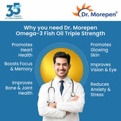 4 - Dr. Morepen Omega-3 Fish Oil 60 Softgels & Cod Liver Oil 100 Softgels Combo, 2 Piece(s)/Pack