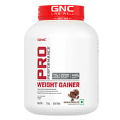 2 - GNC Pro Performance Weight Gainer & Black Steel Shaker 750ml Comb,  6.6 lb  Double Chocolate 