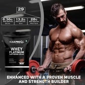 4 - Nakpro Whey Platinum Whey Protein Isolate, 2.2 lb Chocolate with Shaker Bottle (500 ml) Black