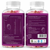 2 - Simply Herbal Hair Vitamin Gummies with Biotin, 30 gummies Unflavoured (Pack of 2)