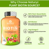 7 - Naturyz Icelandic Pure Cod Liver Oil 100 Softgels & Plant Biotin 60 Tablets Combo, 2 Piece(s)/Pack