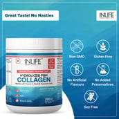 6 - INLIFE Hydrolyzed Fish Collagen Peptides, 200 g Strawberry Lemon (Clinically Proven Japanese Type 1)