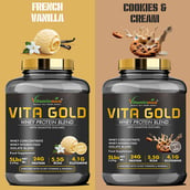 6 - Vitaminnica Vita Gold Whey Protein Blend, 5 lb Irish Cream Chocolate