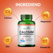 3 - Simply Herbal Calcium Magnesium + Zinc with Vitamin D3, 120 tablet(s) Unflavoured
