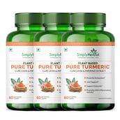 Simply Herbal Pure Turmeric (Pack of 3), 60 capsules