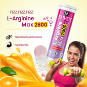 5 - Naturyz L-Arginine Max 2600 Flavour Orange, 45 tablet(s)