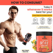 7 - Naturyz Instantized BCAA 5000 PRO, 0.55 lb 25 Servings Mix Fruit Cocktail