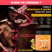 7 - Naturyz Creatine X7 Post-Workout Drink, Mix Fruit Cocktail 0.55 lb