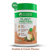 1 - Dr. Vaidya's Plant Protein, 1.1 lb Cookies & Cream