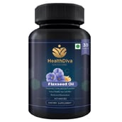 1 - HealthDiva Flaxseed Oil,  30 capsules 