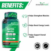 3 - NourishVitals Safed Musli, 60 veggie capsule(s)