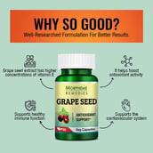 3 - Morpheme Remedies Grape Seed Extract (500 mg),  60 veggie capsule(s) 