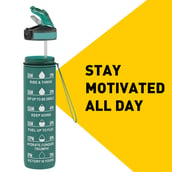 5 - MuscleBlaze Sipper Water Bottle, Ocean Green 1 L