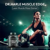6 - DR. HARLE Muscle Edge Lean Muscle Mass Gainer, 6.6 lb Chocolate