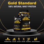 4 - Muscle Trail Gold Standard Series 100% Natural Whey Protein,  60 sachets/pack  Strawberry (with Free Shaker Inside) 