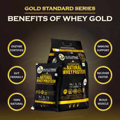 5 - Muscle Trail Gold Standard Series 100% Natural Whey Protein, 60 sachets/pack Strawberry Kiwi (with Free Shaker Inside)