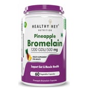 1 - HealthyHey Nutrition Pineapple Bromelain,  60 capsules 