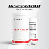 6 - Kaged Muscle Clean Burn, 180 capsules Unflavoured